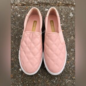 Nine West Blush Quilted Slip-On Sneakers